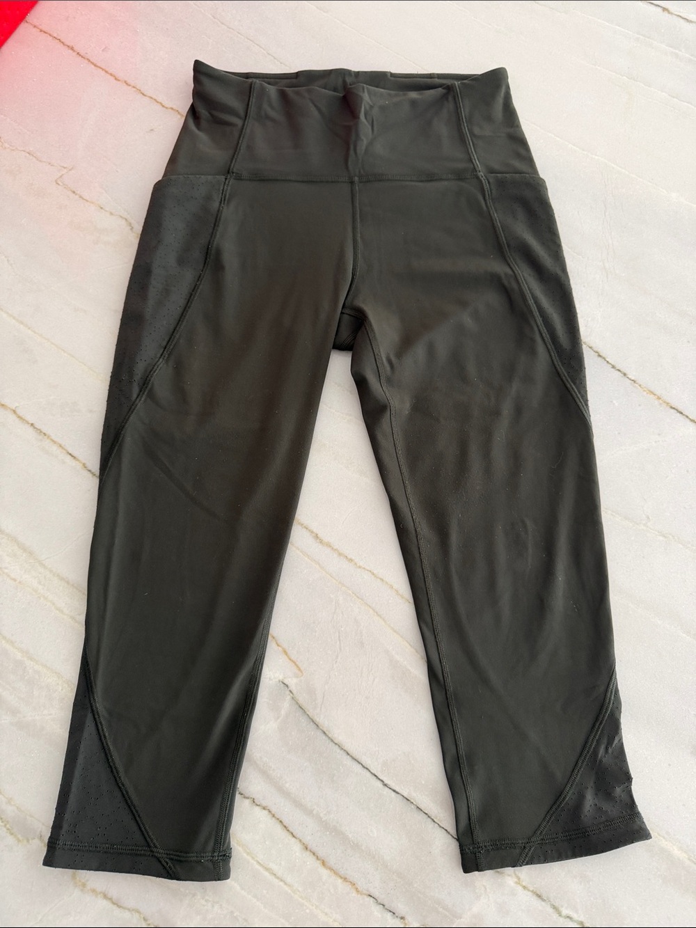 lululemon athletica dark olive green Performance Leggings